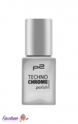 لاک ناخن کرومی پی2 P2 مدل TECHNO CHROME شماره 010 سری STEEL DRAMA