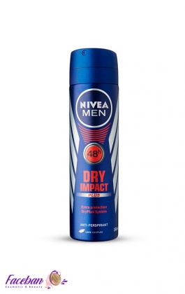 اسپری ضد تعریق مردانه نیوآ NIVEA مدل Dry Impact Plus حجم 150 میل