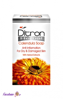 صابون کالاندولا مناسب پوست های خشک و حساس دیترون Ditron وزن 110 گرم