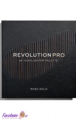 پالت هایلایتر 4 رنگ رولوشن REVOLUTION مدل ROSE GOLD