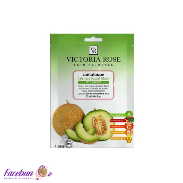 ماسک-ورقه-ای-صورت-طالبی-ویکتوریا-رز-VICTORIA-ROSE-حجم-25-میلی-لیتر