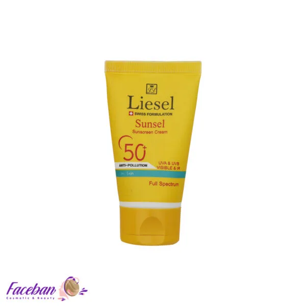 کرم-ضد-آفتاب-رنگی-SPF50-لایسل-LIESEL-مناسب-پوست-های-چرب-و-مستعد-آکنه-مدل-T1-Sunsel-حجم-40-میلی-لیتر