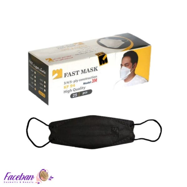 ماسک-سه-بعدی-پنج-لایه-فست-ماسک-KF94-بسته-25-عددی